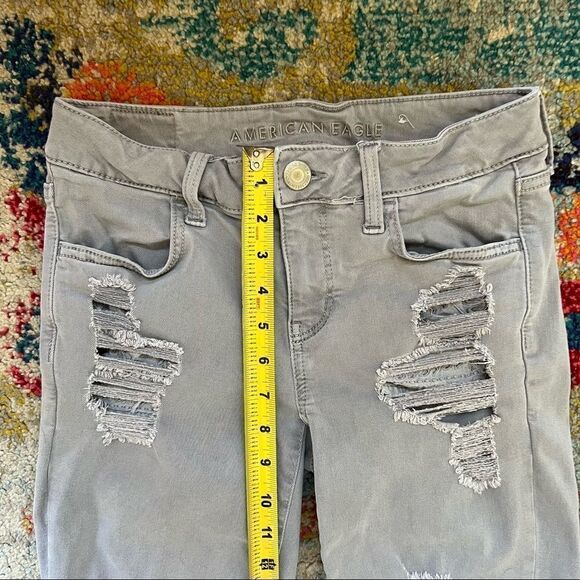 American Eagle Outfitters Super Stretch Ripped Jegging Jeans - Picture 11 of 13